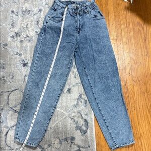 GARAGE Size 3 High Rise Blue Jeans with Elastic Waist